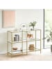 VASAGLE Konsolentisch Baris in Goldfarben-Transparent - (B)100 x (H)73 x (T)30 cm