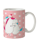 Mr. & Mrs. Panda Kinderpott Einhorn Mitteilung ohne Spruch in Rot Pastell