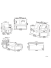 Beliani 27-tlg Lounge Set PATAJA in Braun/Grau/Beige
