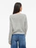 Vila Strickjacke in Light Grey Melange