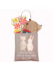 Mr. & Mrs. Panda Jutetasche Neue Freunde finden mit Spruch in Braun Pastell