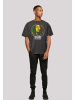 F4NT4STIC Oversize T-Shirt Bob Marley Logo Badge Reggae Music in schwarz