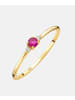 Diamant L'éternel Ring aus 375 Gelbgold mit Diamant mit Rubin