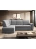 MF Design Silver Recamiere Links in Grau -  (L) 270 x (B) 270 x (H) 93 cm