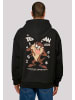 F4NT4STIC Ultra Heavy Hoodie Looney Tunes Vintage Tasmanian Devil in schwarz