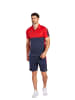 erima Six Wings Poloshirt in new navy/rot