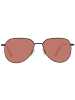 Serengeti Männer Sonnenbrille Rund Schwarz