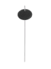 HOBERG Pflanzschilder Set Schiefer oval 20-tlg. 40cm anthrazit/grau  grau