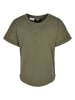 Urban Classics Urban Classics Herren Boys Long Shaped Turnup Tee in olive