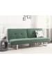 Beliani Schlafsofa DUBLIN in Grün/Silber - (W) 190 x (H) 38 x (L) 88 cm