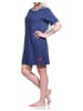 NORMANN maritimim Nachthemd kurzärmliges Bigshirt Rundhals - 74400 in marine
