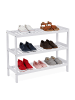 relaxdays Schuhregal in Weiß - (B)70 x (H)55 x (T)26 cm