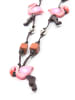 collezione alessandro Lange Kette " Flamingo " in rosa