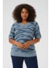 KAFFE curve Strickpullover KCsandia Loose fit in Windward Blu/Bering Sea Animal