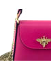 Florence Florence Umhängetasche Leder pink, fuchsia ca. 19cm