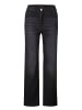 GOLDNER Kurzgröße:  Jeans Klassische Denimhose, dezente Waschung in schwarz