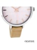 Oozoo Analog-Armbanduhr Oozoo Timepieces beige mittel (ca. 38mm)