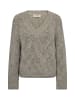 Mos Mosh MMUnnur Hale V-neck Knit in Drizzle