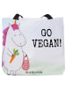 Mr. & Mrs. Panda Tote Bag Einhorn Vegan Design mit Spruch in Weiß