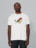 wat? Apparel T-Shirt Vogel in Off White