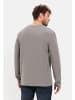 Camel Active Langarm Henleyshirt aus reiner Baumwolle in Grau