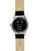 Armani Exchange Armbanduhr The Black Classic in silber