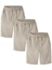 name it Shorts Elastischer Bund 3er-Set Eingrifftaschen in Grau-2