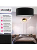 tectake Deckenleuchte Circum  40 x 15,5 cm , schwarz