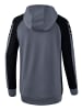 erima Six Wings Trainingsjacke mit Kapuze in slate grey/schwarz