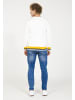 PLUS EIGHTEEN Herren Modischer Sweater in Ecru