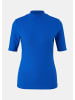 comma T-Shirt kurzarm in Blau