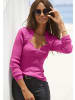 LASCANA Strickpullover in fuchsia