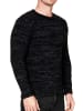 Rusty Neal Rundhals Strick Pullover in Schwarz