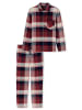 Schiesser Pyjama Selected Premium Warming in Burgund