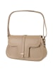 Florence Florence Schultertasche Leder taupe, beige ca. 33cm