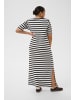 KAFFE curve Kleid KChellen Regular fit in Chalk/Black Stripes