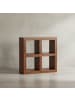 KADIMA DESIGN Standregal Massivholz 82 cm hoch 4 Böden Design Holz-Regal