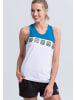 erima 5-C Tanktop in weiss/oriental blue/colonial blue