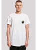 F4NT4STIC Long Cut T-Shirt Colorfood Collection - Rainbow Apple in weiß