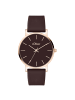 s.Oliver Armbanduhr Modern Statement in braun
