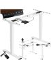 tectake Schreibtischgestell, Belastbarkeit 100 kg, 110-168 x 60 x 60-125 cm