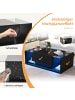 ABRIHOME Couchtisch mit 1 Schublade und LED in Schwarz 100*50*31cm