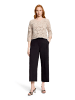 Betty Barclay Lochstrick-Pullover mit U-Boot-Ausschnitt in Grau Beige