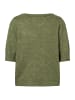 More & More femininer, leichter Kurzarmpullover in green