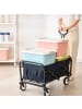 relaxdays Bollerwagen in Blau - (B)50 x (H)89 x (T)72 cm