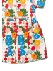 Little Green Radicals Button Through Short Sleeve Dress in Bunt