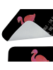 Mr. & Mrs. Panda Bad Fußmatte Flamingo Classic mit Spruch in Schwarz