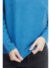 ICHI Strickpullover IHALPA LS2 - 20108043  Strickpullover mit U-Boot-Ausschnitt in Blau