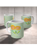 Mr. & Mrs. Panda Kindertasse Blume Sonnenblume ohne Spruch in Blattgrün
