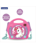 Lexibook Einhorn Tragbarer CD-Player mit 2 Mikrofonen